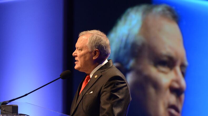 Gov. Nathan Deal also faces scrutiny for his campaign's actions during the legislative session. Gov. Nathan Deal/AJC file