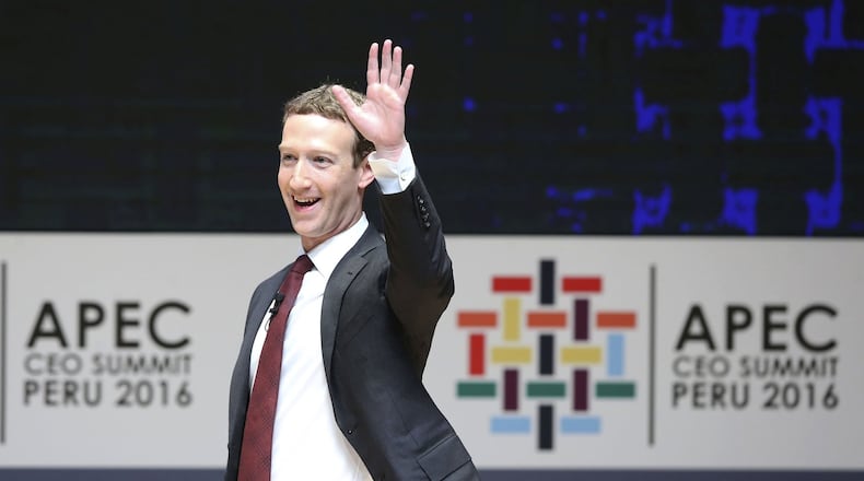 November 19, 2016 - Lima, Lima, Per - Founder and CEO of Facebook Mark Zuckerberg participates in the APEC CEO Summit in the frame of the Asia Pacific Economic Cooperation Forum (APEC) on November 19 in Lima, Peru. (Ernesto Arias/EFE/Zuma Press/TNS)