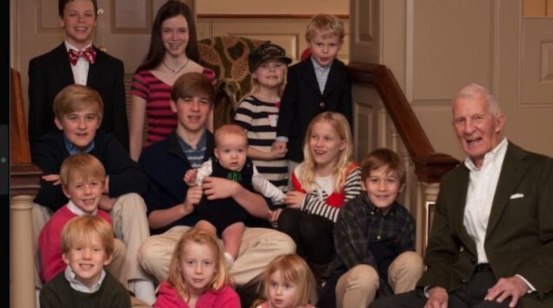 This photo of Dr. Joseph Hilsman with his great grandchildren was taken when he was 100.
