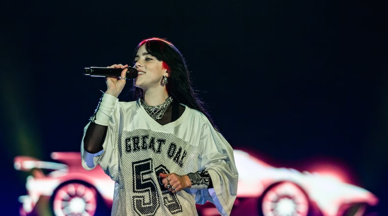 Billie Eilish headlined Music Midtown on September 16, 2023 at Piedmont Park. The pop star is bringing her climate and sustainability conference to Atlanta on Nov. 3, 2024. (RYAN FLEISHER FOR THE ATLANTA JOURNAL-CONSTITUTION)