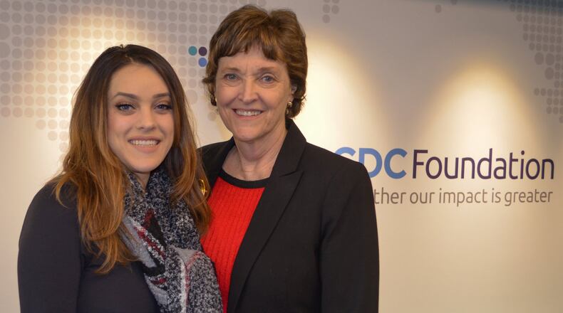 Dr. Judy Monroe (right), with her daughter Kelley Elle recently at the CDC Foundation in Atlanta. CONTRIBUTED
