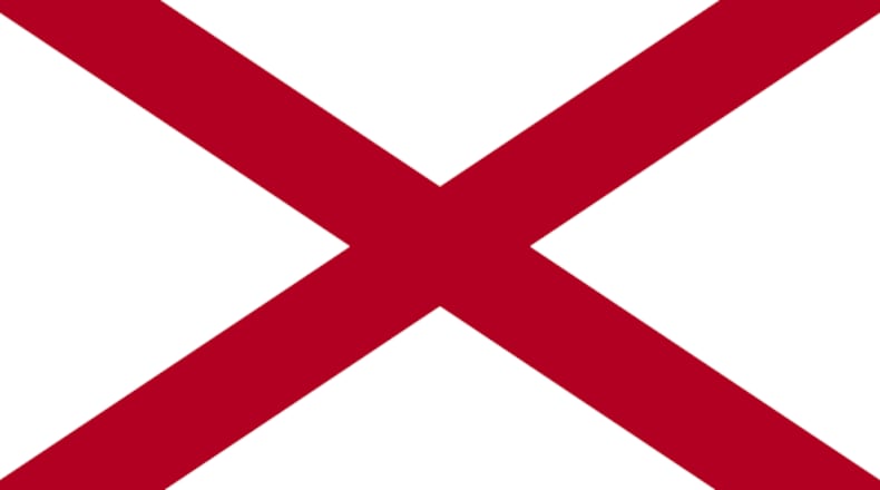 The state flag of Alabama became official in 1895 and features a cross of St. Andrew similar to that used on many other flags including the Confederate battle flag. Southern Alabama was once a Spanish colony, and the state flag is very similar to that of Florida's, which is designed to look like the Spanish Cross of Burgundy.