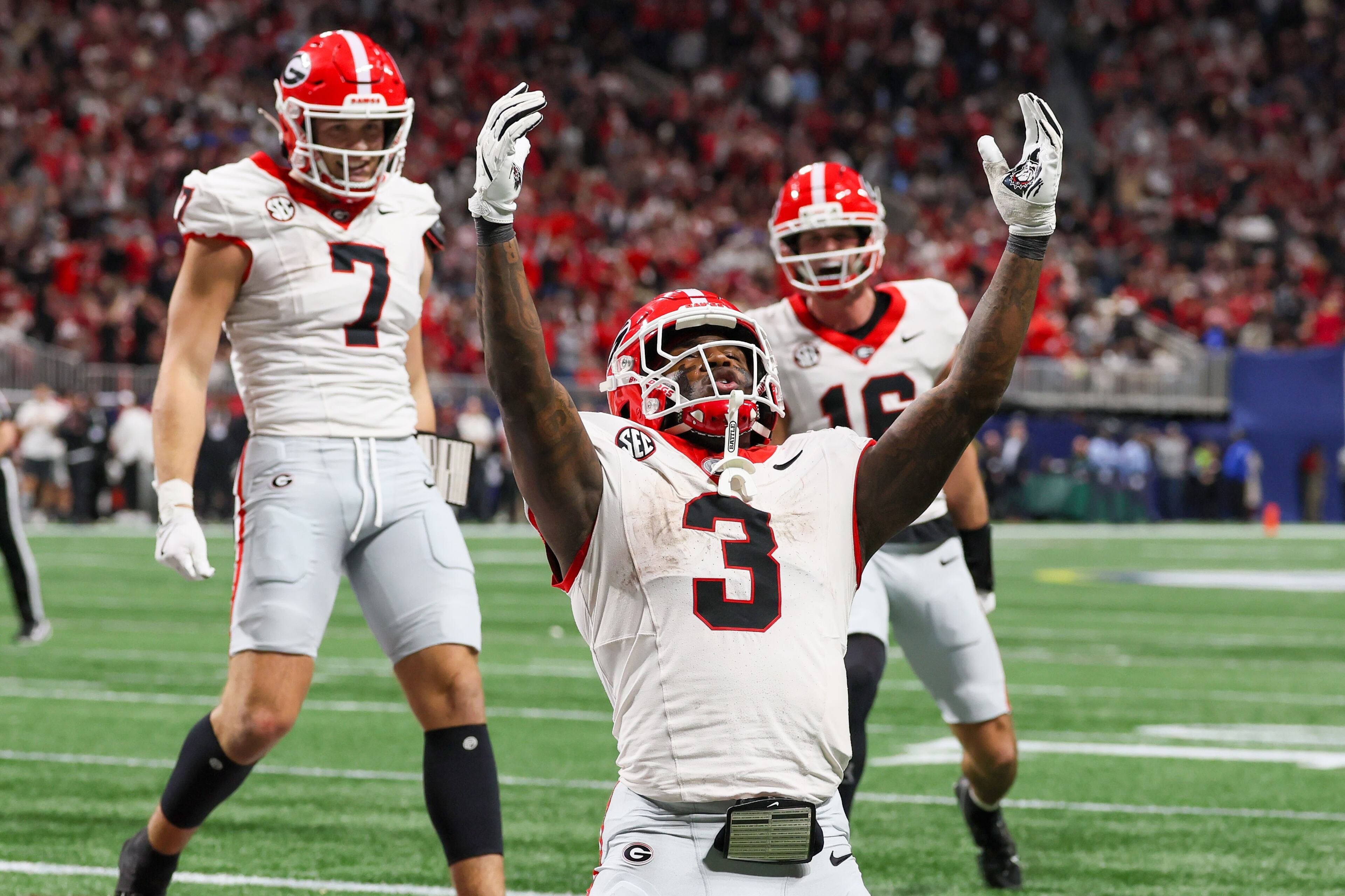 We don't know what Georgia running back Nate Frazier thinks but we chose this photo to suggest he's into it. And also because it's funny.