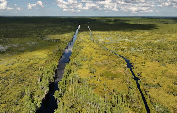 Environmental groups are calling on one of the world’s largest producers of titanium-based products to pledge never to mine near Georgia’s Okefenokee Swamp. (Hyosub Shin/AJC 2025)
