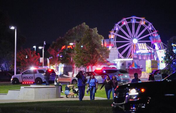 Police say a 16-year-old boy shot five people, killing three including an 8-month-old infant, in a confrontation between two groups at a carnival, June 15, 2025, in West Valley City, Utah. (Chris Samuels/The Salt Lake Tribune via AP) **NOT AN AP MEMBER**