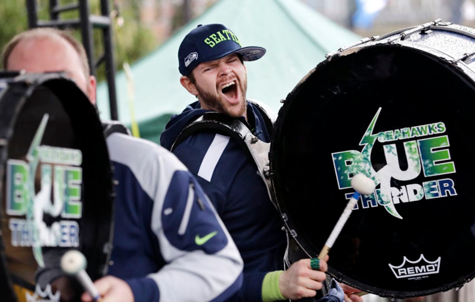 Seahawks fan rally at Seattle Center