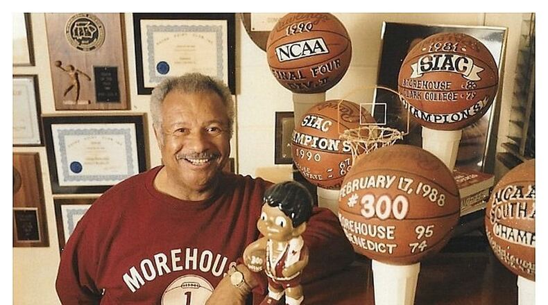 Arthur McAfee, the former Morehouse basketball coach and athletic director, had a 464-449 record at the collge. Morehouse went to the NCAA tournament for the first time ever in 1981 when his son Arthur III was on the team. With his experience at other colleges, he had a total of more than 500 wins in college basketball.