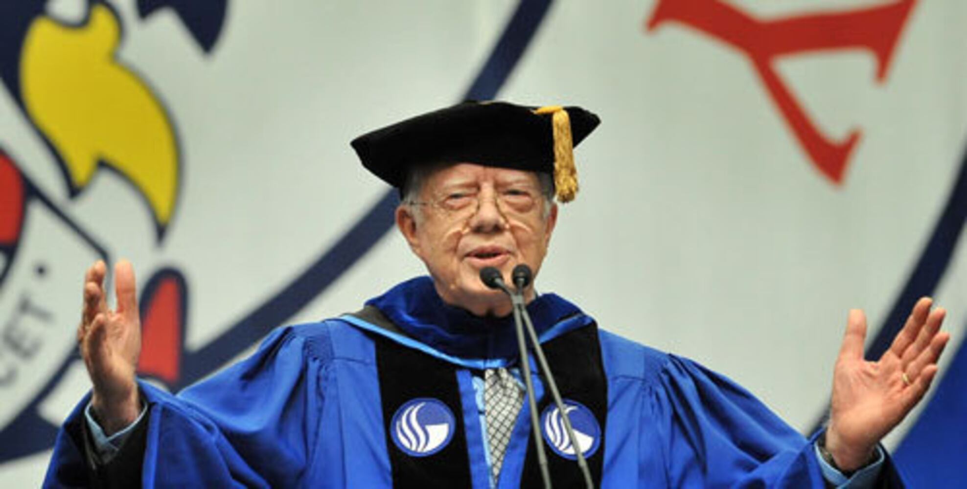 Jimmy Carter speaks at GSU commencement