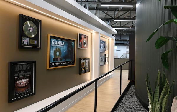 A new creative space in the city, called 550 RMG, will be the headquarters for brands like Ebonie Ward’s management agency. 550 RMG will also house production company Genius Club and creative agency Six Degrees — both Black-owned, Atlanta-based companies. (Hyosub Shin/AJC)