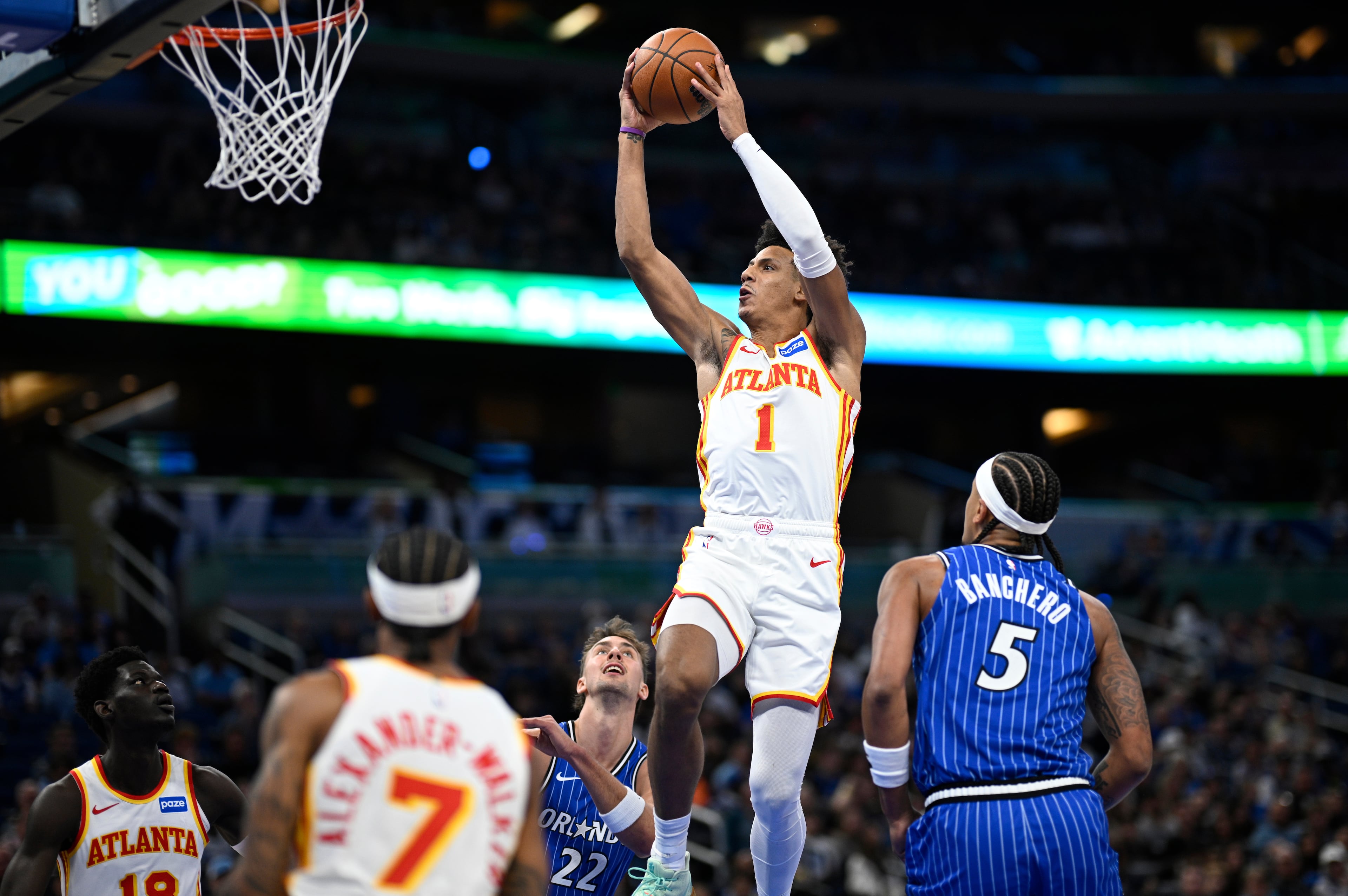 Hawks Magic Basketball