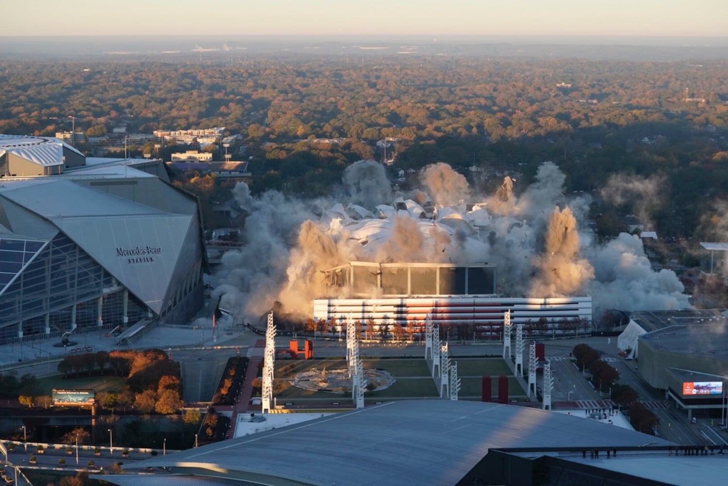 Georgia Dome implosion