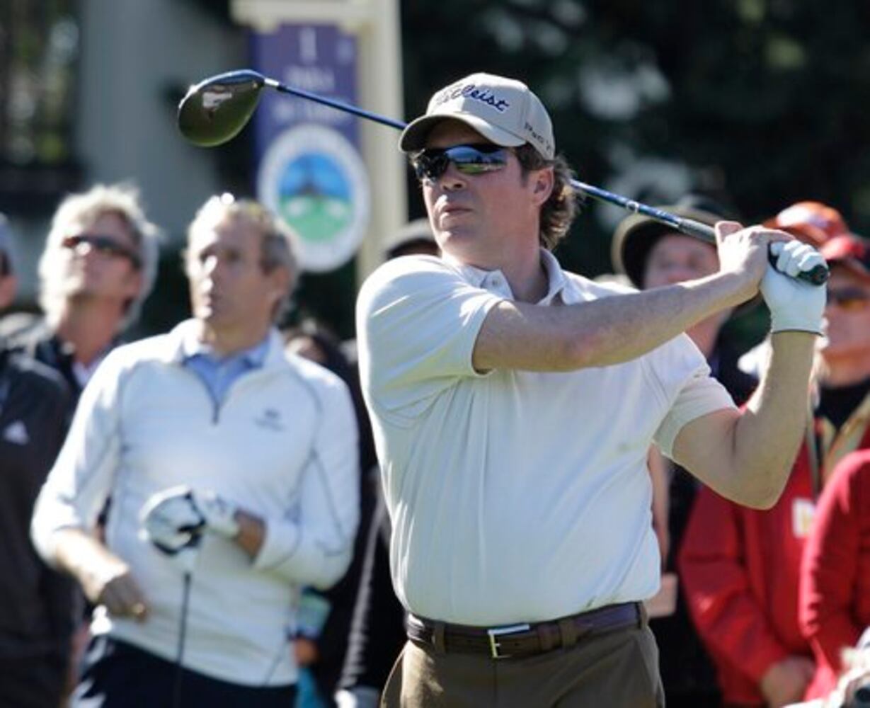 Celebrities hit links at Pebble Beach Pro-Am