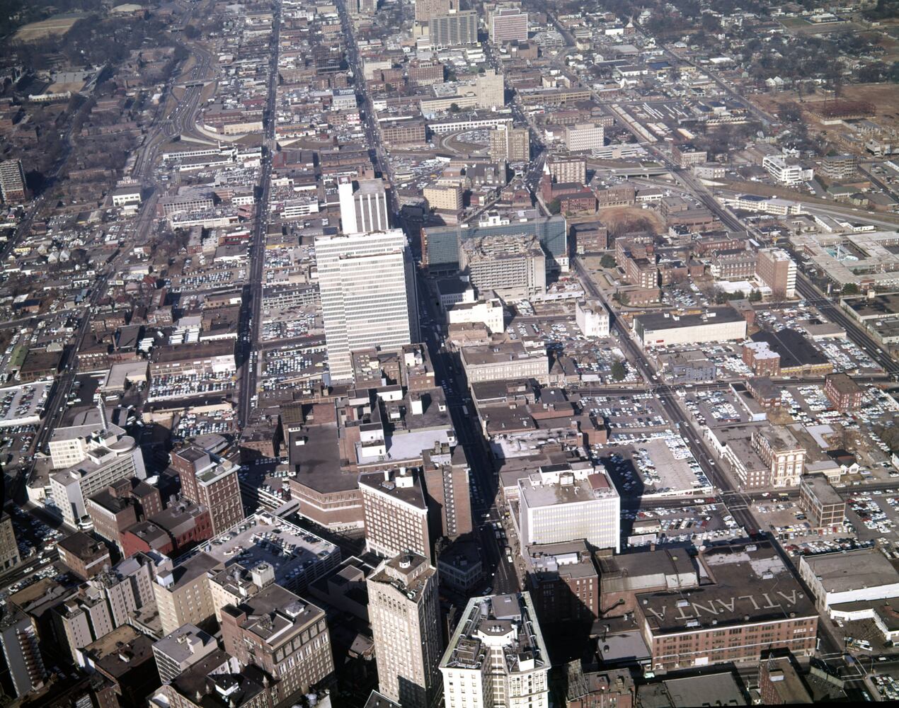 Atlanta from the air, 1965