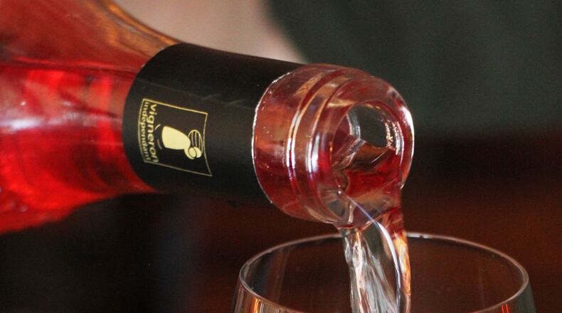 For 051516 planner: The Whip In is throwing their annual Pink Mahal Party that showcases the best of rosé wines. The 2012 Domaine du Gour de Chaulé Gigondas Amour de Rosé is one of Vino Vino Owner Jeff Courington's favorite pink wines. It's a bright blend of Grenache, Mourvèdre and Cinsault grapes. Emma Janzen/American-Statesman