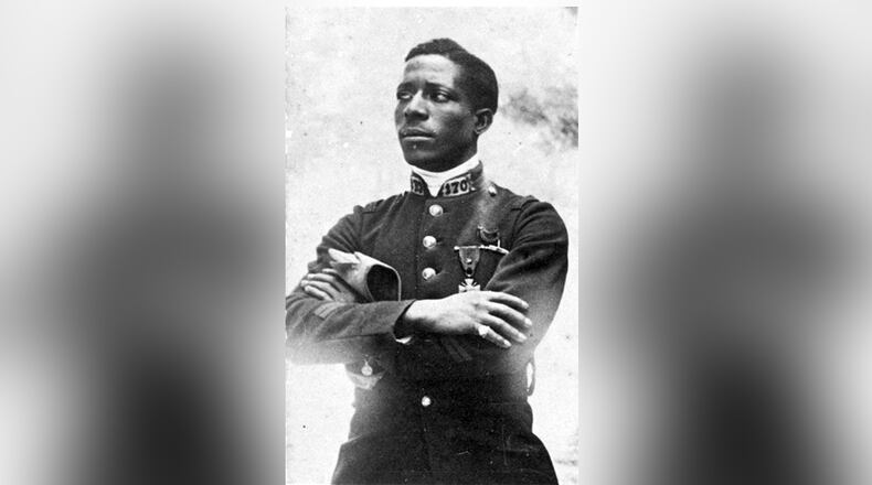 Eugene Bullard first fought on the ground during World War I, serving with the French Foreign Legion. He was awarded France’s Croix de Guerre for his heroism at the Battle of Verdun. Photo courtesy of the National Museum of the U.S. Air Force.