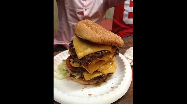 A burger from Sam's of San Francisco