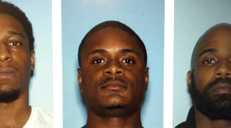 Michael Jamar Dawson (from left), Dontravious Mahone, Jemal Gines