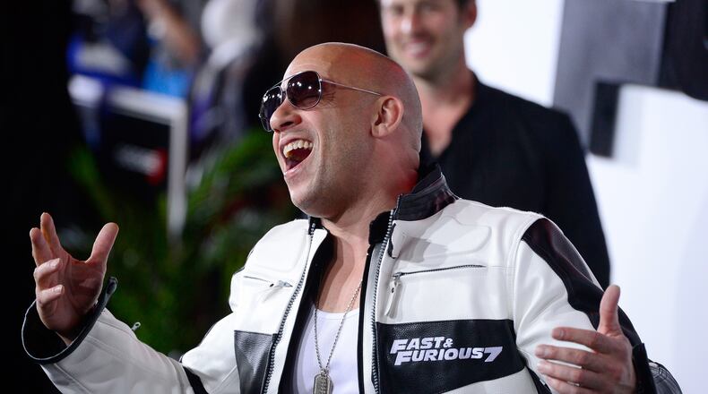 HOLLYWOOD, CA - APRIL 01: Actor Vin Diesel arrives at the Premiere Of Universal Pictures' "Furious 7" at TCL Chinese Theatre on April 1, 2015 in Hollywood, California. (Photo by Frazer Harrison/Getty Images)