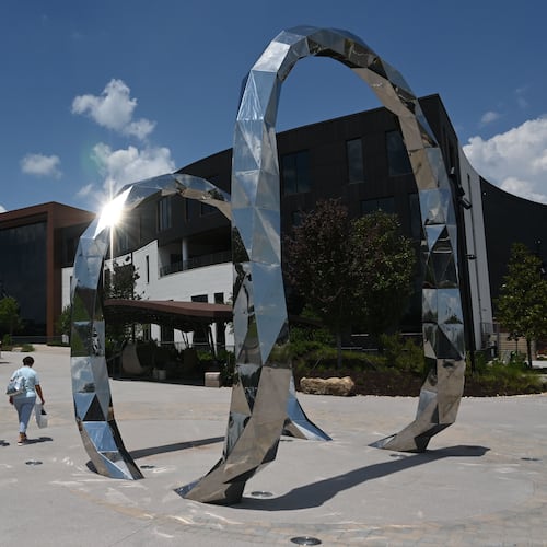 Trilith Live at the Town at Trilith is shown Thursday, June 11, 2026, in Fayetteville. The Trilith Foundation Studio Tour offers a guided trolley ride through Trilith Studios, North America’s largest movie-making campus, in Fayetteville. (Hyosub Shin/AJC)