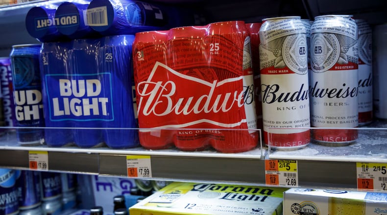 The Cartersville Anheuser-Busch plant in Cartersville, which brews more than 20 beers and cans drinking water for disaster relief efforts will invest $85 million into new brewing capacity. (Photo by Drew Angerer/Getty Images)