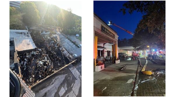 Madison Square restaurants Betty Gene's and Community Market were "a complete loss" after a fire on Sunday burned through them. (Courtesy of City of Madison Fire Department)