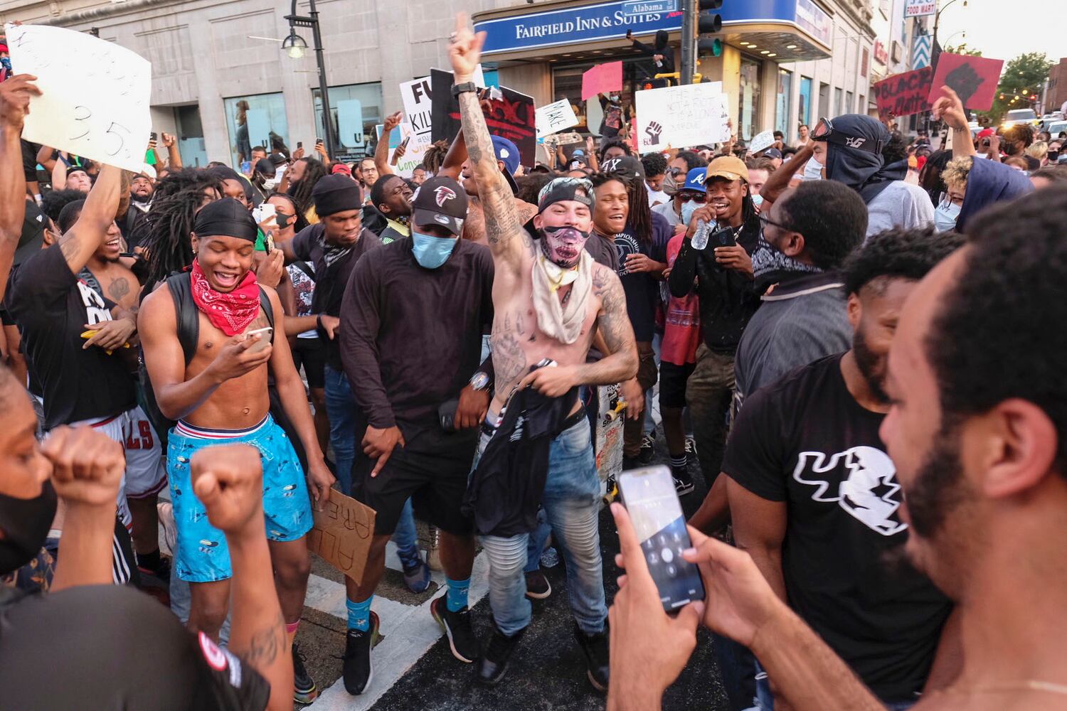 Behind the lens --  Protests: Taken FOR THE AJC
