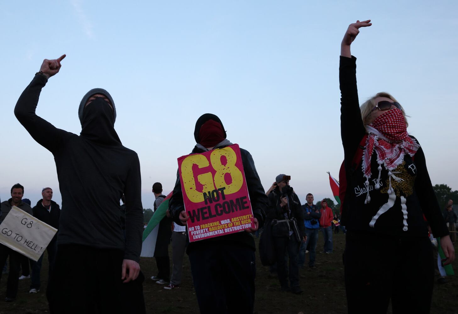 Protesters at the G8 Summit