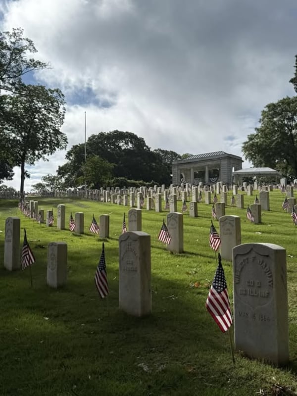 Flags will be placed at each gravestone at the Marietta National Cemetery at 8 a.m. Saturday, with a ceremony following at noon on Monday, May 25.
(Courtesy of the National Memorial Day Ceremony of Georgia)