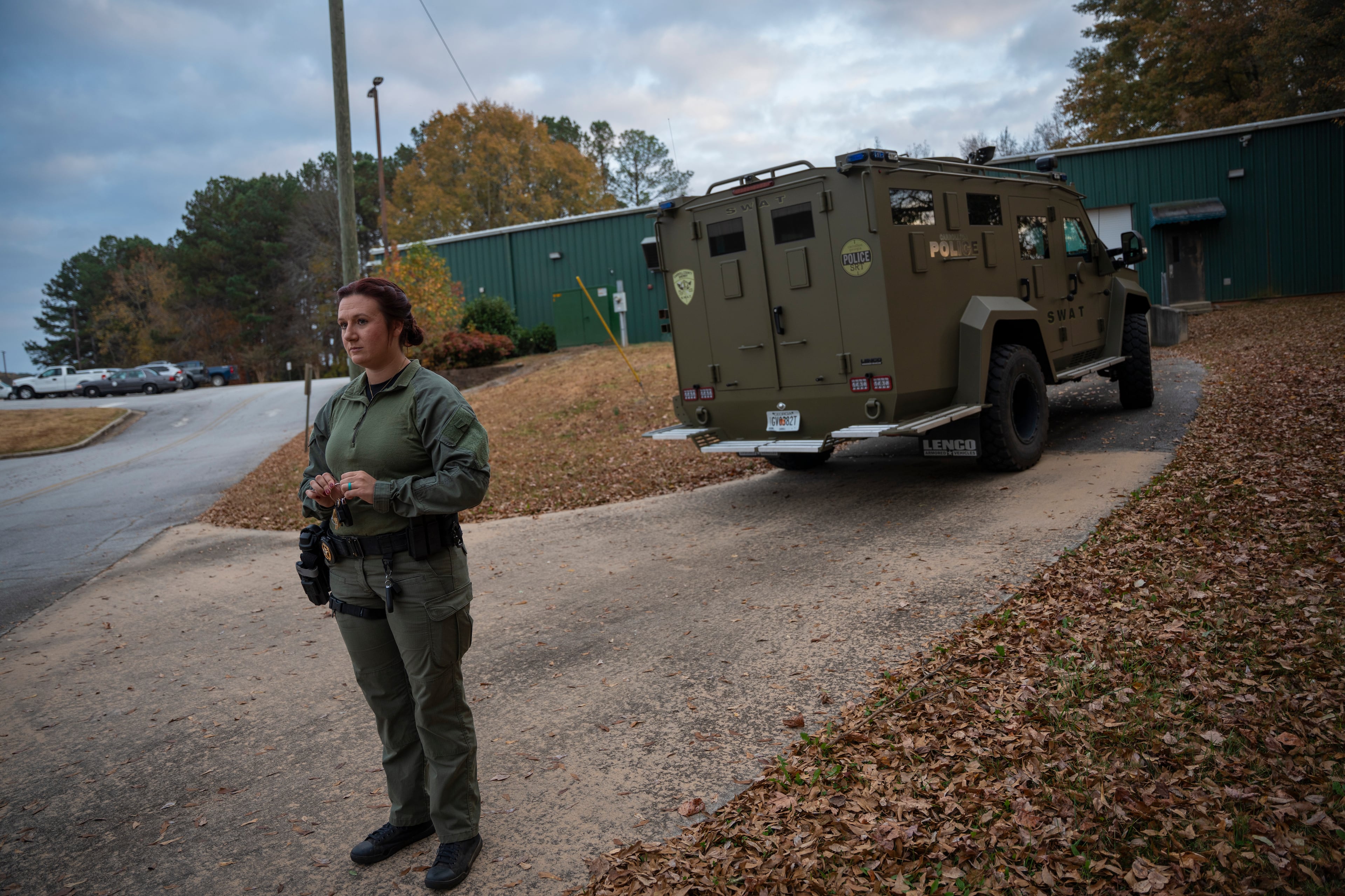 Kirstie Gentry previously worked as an EMT with West Georgia Ambulance before becoming a law enforcement officer. (Olivia Bowdoin for the AJC)