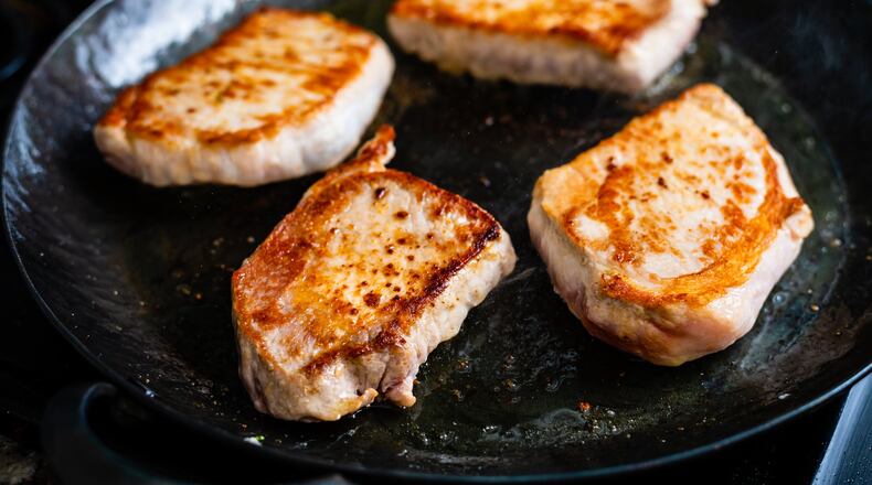 Pork Chops with Mustard Cream Sauce. CONTRIBUTED BY HENRI HOLLIS