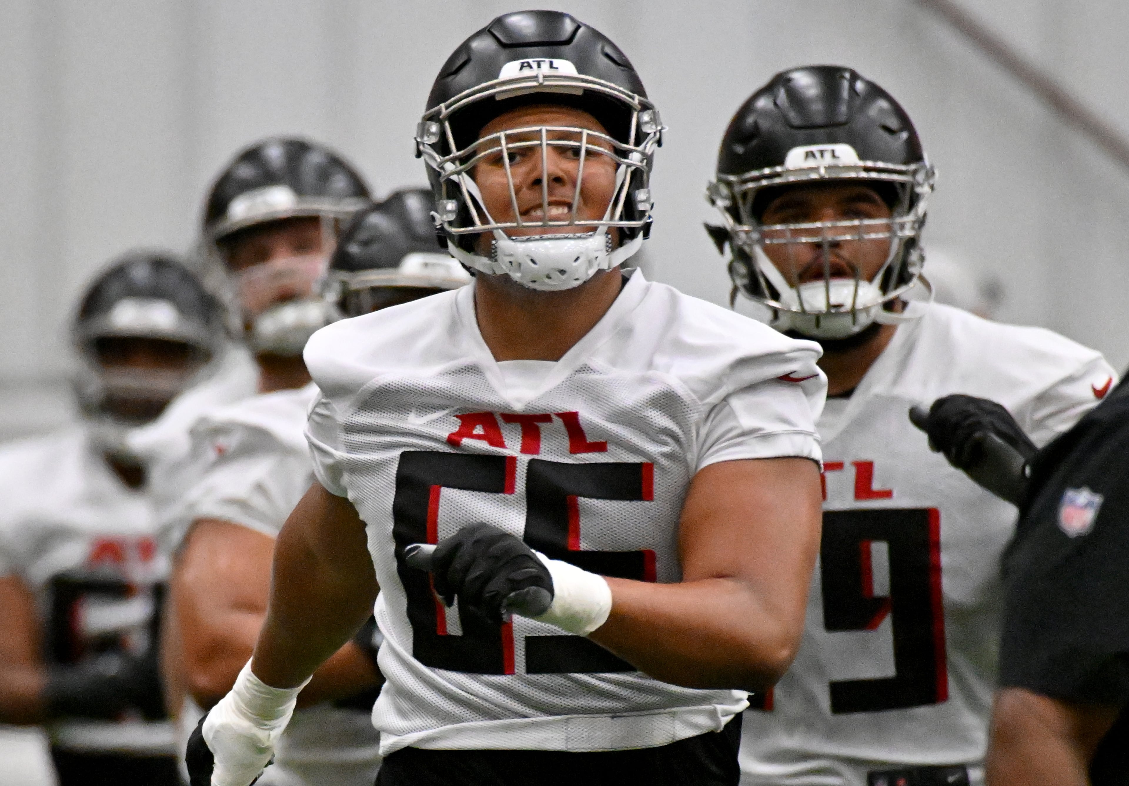 “I kind of wish we kept going,” Matthew Bergeron (seen here as a rookie in 2023) said of the bye week. “We’re kind of in a groove right now, in the rhythm."