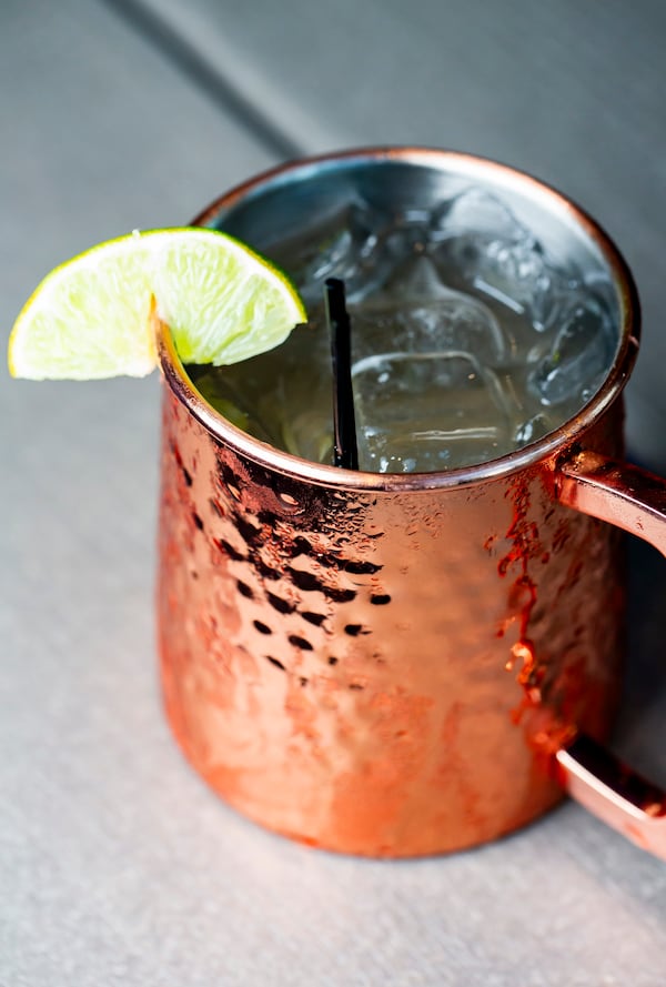 Golfer's Mule is a Southern take on the classic with sweet tea vodka and peach liqueur. (Courtesy of Fairway Social)