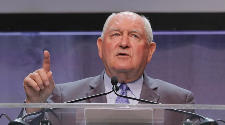 Agriculture Secretary Sonny Perdue. AJC/Bob Andres