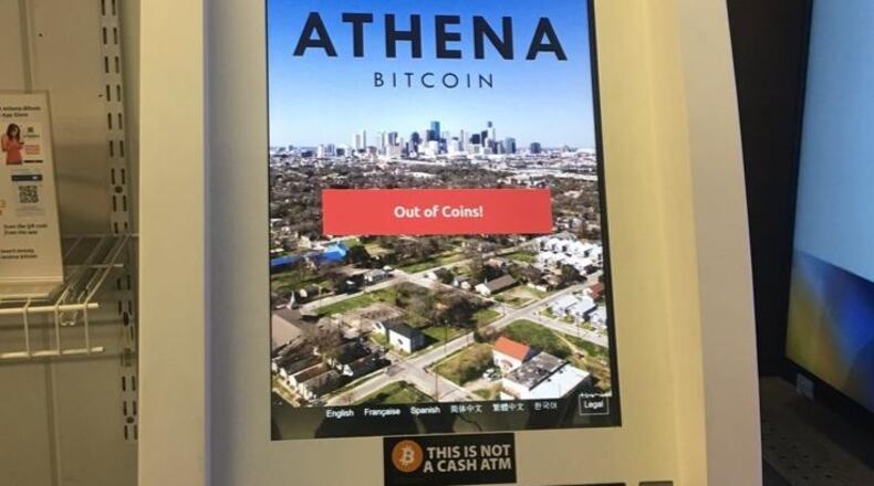 Bitcoin ATM. (Photo: Kara Driscoll/daytondailynews.com)
