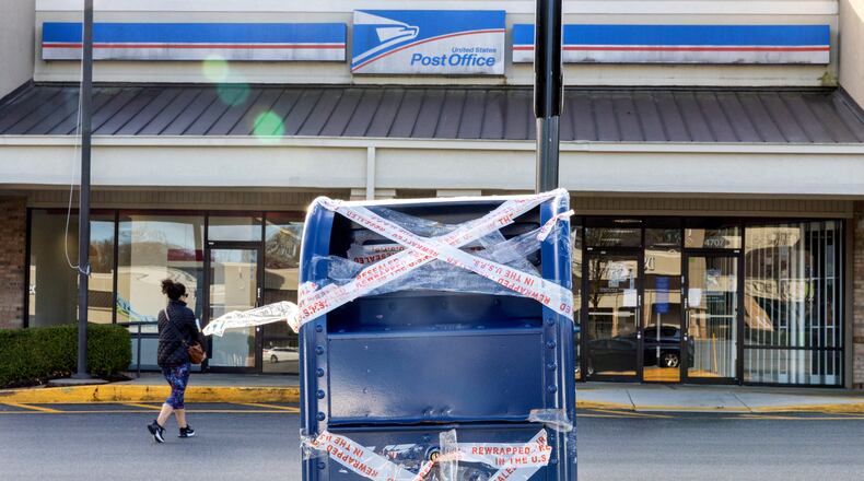 A view of the U.S. Post Office at Perimeter Village in Atlanta on Wednesday, December 27, 2023. (Arvin Temkar / arvin.temkar@ajc.com)