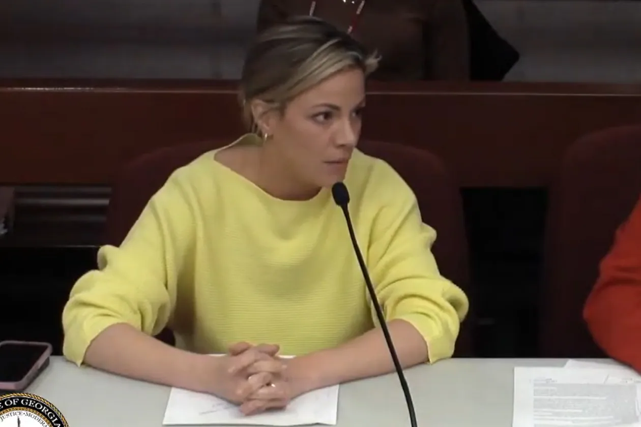 Department of Human Services Commissioner Candice Broce speaks to a Georgia House committee on juvenile justice on March 20, 2023. (Georgia House of Representatives)