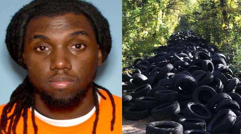 Donald Leverette allegedly dumped 100,000 tires in Clayton County.