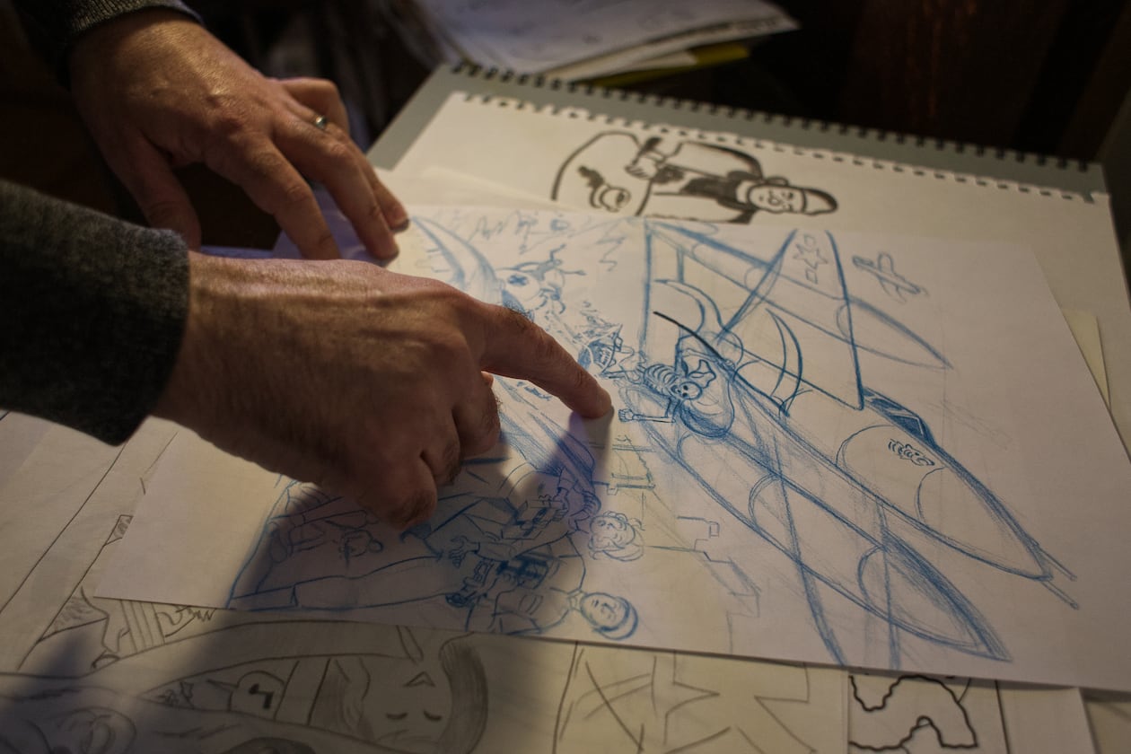 Atlanta illustrator Rich Tommaso employs classic techniques to make comics suitable for the modern age. (Dustin Timbrook/Courtesy of Arts ATL)