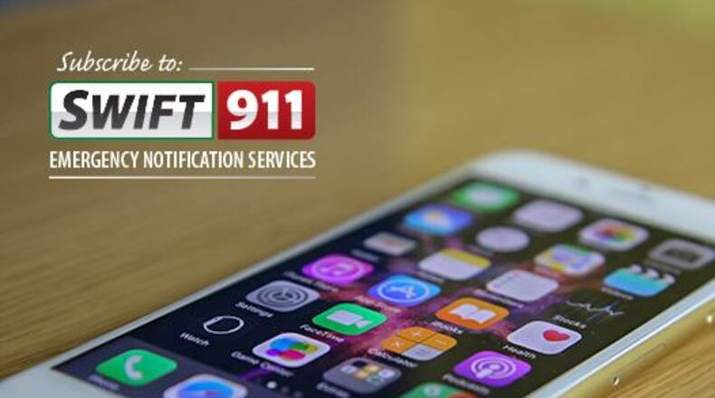 Numerous ways are available to Cobb residents who seek to receive timely weather alerts such as the county's Swift 911 that requires registration. (Courtesy of Cobb County)