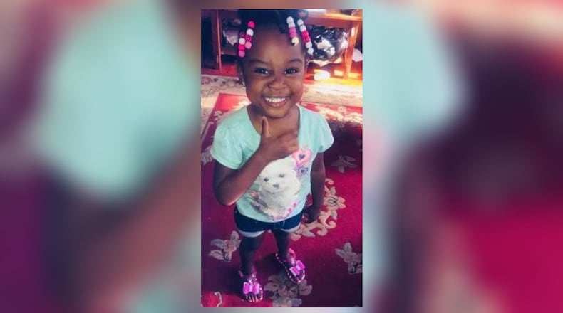 Three-year-old Janiyah Armanie Brooks died Saturday after days on a ventilator at an Atlanta hospital.