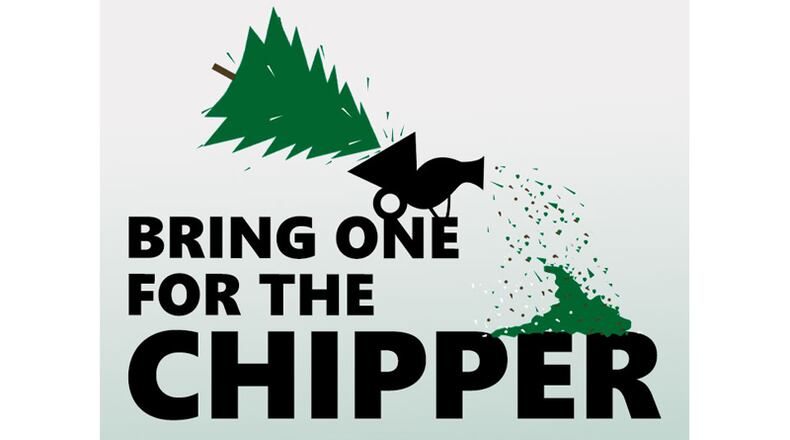 Forsyth County's "Bring One for the Chipper" Christmas tree recycling event begins Saturday, Dec. 26, at multiple locations around the county.
