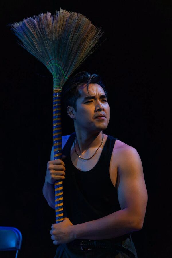 Theatrical Outfit performs “Queen (of the American Nail Salon)” on Thursday, July 23, and Sunday, July 26. Pictured is co-playwright and performer Ryan Vo. (Courtesy of Casey Gardner Ford/Theatrical Outfit)