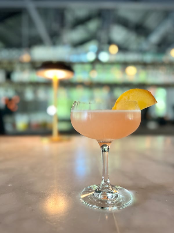 Peach Perfect at Bacchanalia has a fruity, citrus zing and sweet, woody undertones. (Courtesy of Bacchanalia)
