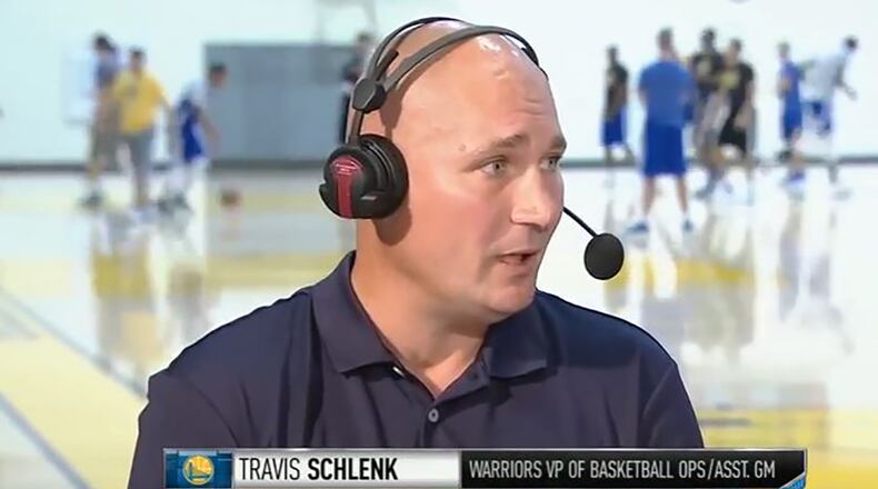 Travis Schlenk has been in the Golden State Warriors organization for more than a decade. Schlenk has been hired as the new Atlanta Hawks general manager.