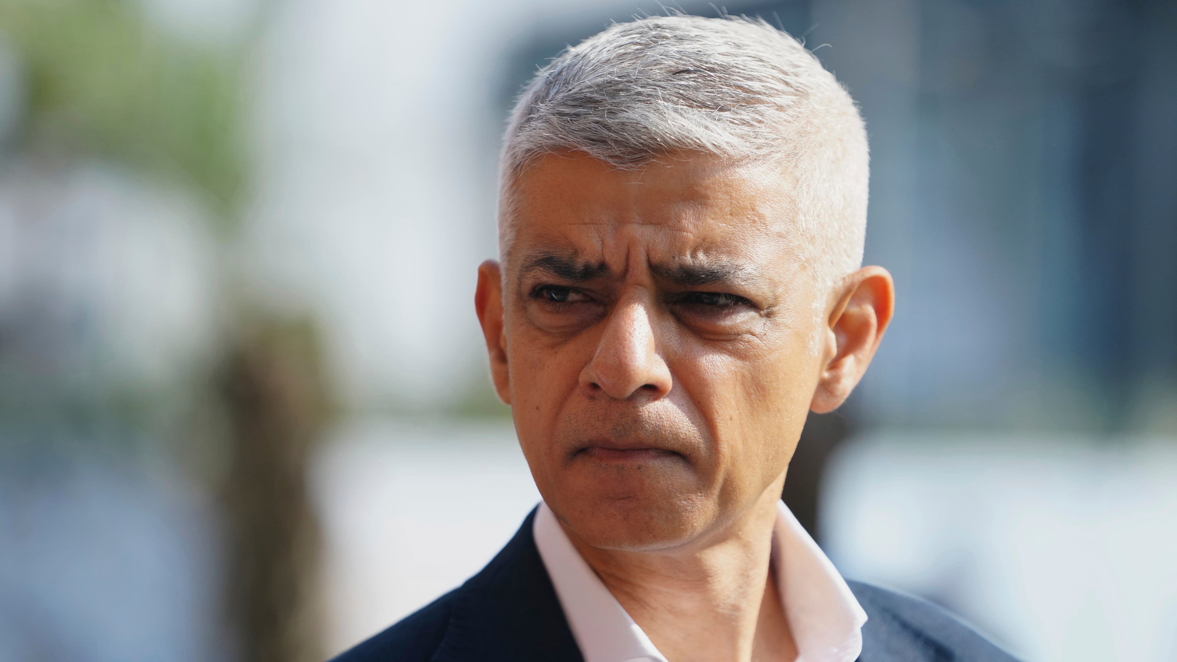 FILE - Mayor of London Sadiq Khan attends a tech event at the John Randle Centre in Lagos, Nigeria, July 15, 2025. (AP Photo/Sunday Alamba, File)