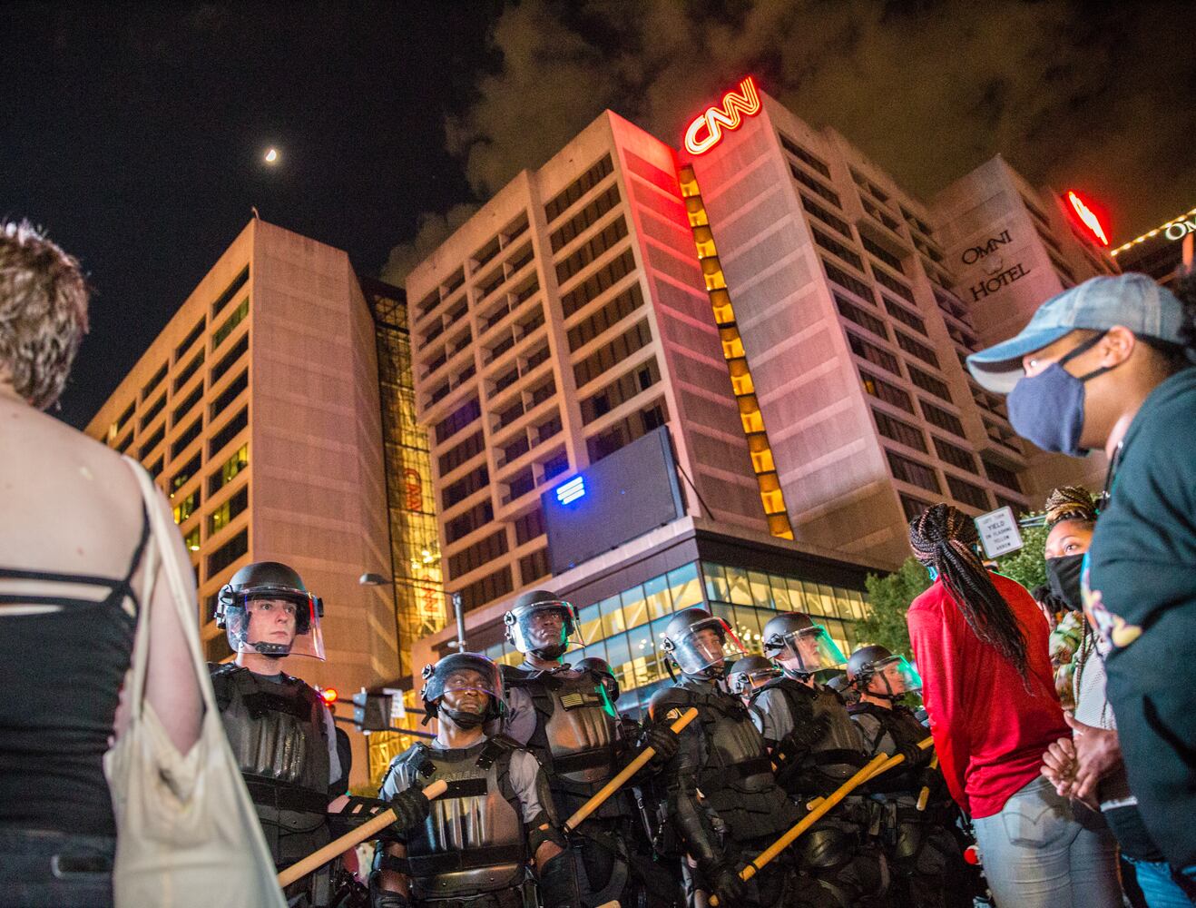 Behind the lens --  Protests: Taken FOR THE AJC