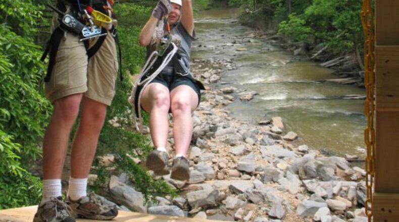 Historic Banning Mills has a zip line over scenic Snake Creek Gorge.
