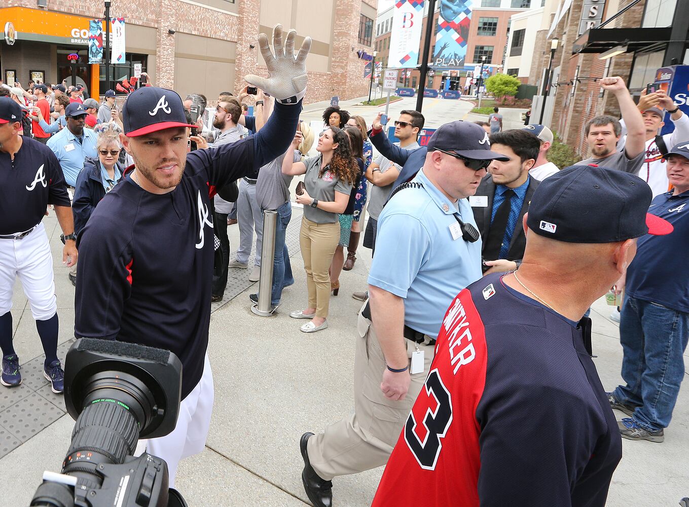 Opening day festivities at SunTrust Park