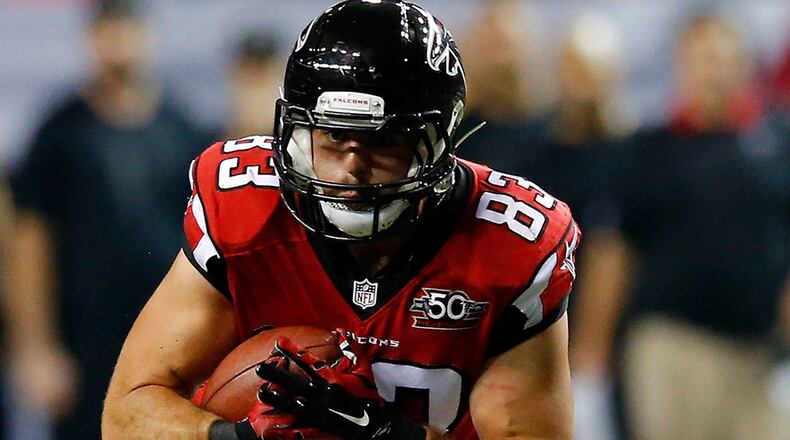 Falcons tight end Jacob Tamme (Associated Press).