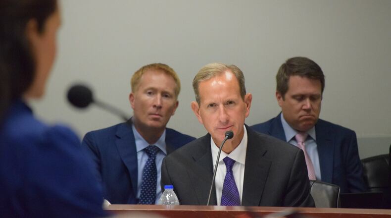 Georgia Power chief executive Paul Bowers testified before the state Public Service Commission earlier this year, urging approval of a $200 a year increase in the average residential customer’s electricity costs. The PSC itself faces added scrutiny from nonprofits that say they are pushing for more government accountability. Photo courtesy of Georgia Public Service Commission